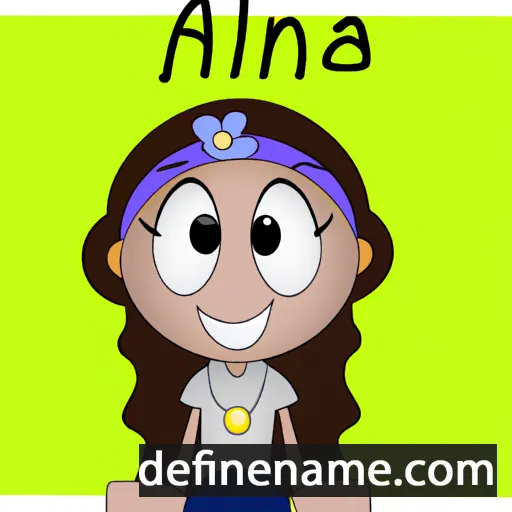 cartoon of the name 'Ailana