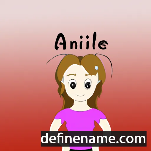 cartoon of the name 'Ailine