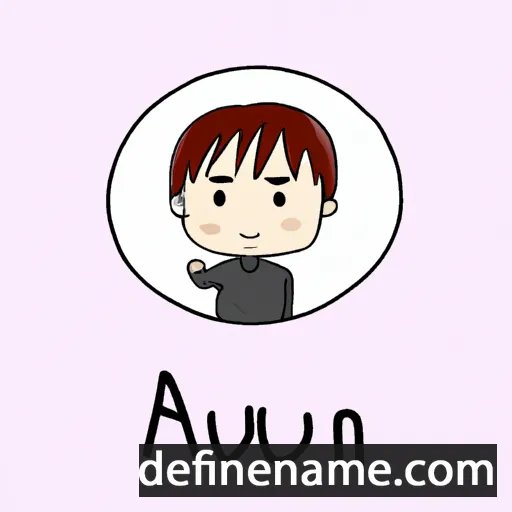 cartoon of the name A-jun