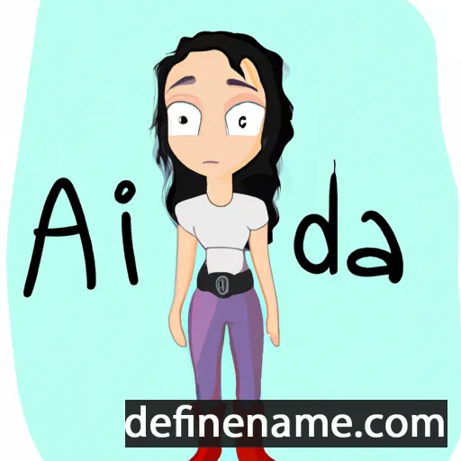 cartoon of the name Áidná