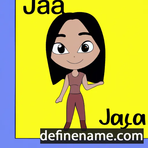 cartoon of the name Ája