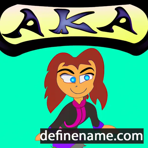 cartoon of the name Âkaja