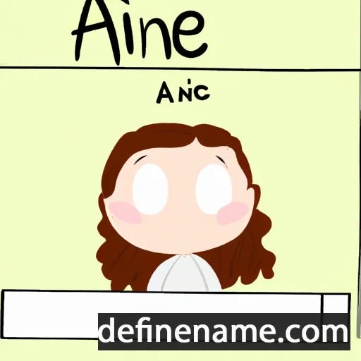 cartoon of the name Aìne