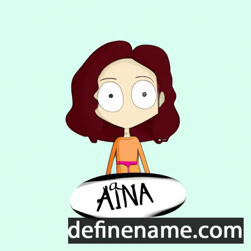 cartoon of the name Aïna