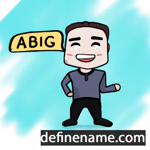 cartoon of the name Aibing