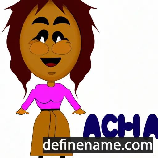 cartoon of the name Aicha