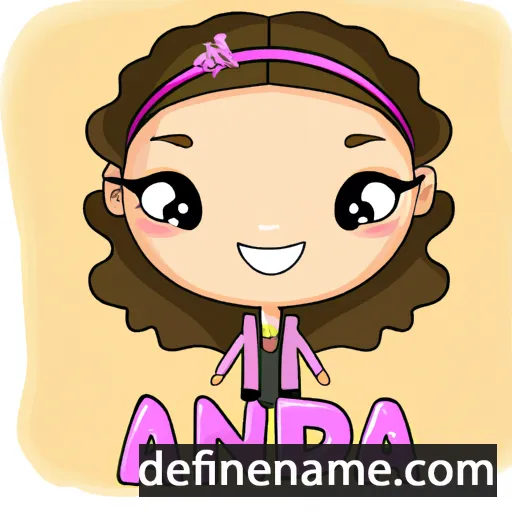 cartoon of the name Aidana