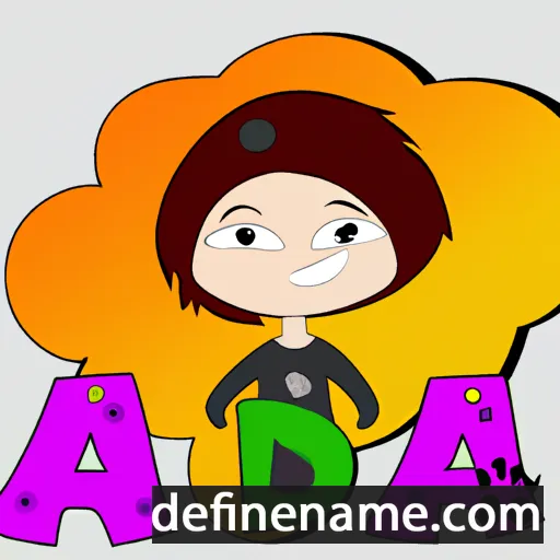 cartoon of the name Aidė