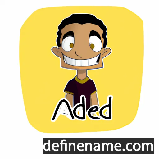 cartoon of the name Aidel