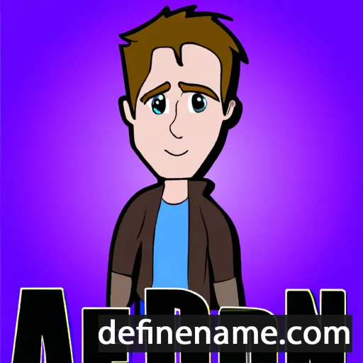 cartoon of the name Aidenn