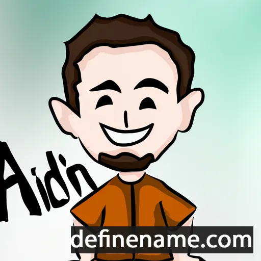 cartoon of the name Aidin