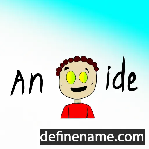 cartoon of the name Aidine