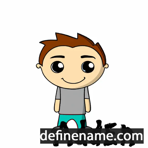 cartoon of the name Aidyn