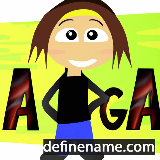 cartoon of the name Aiga