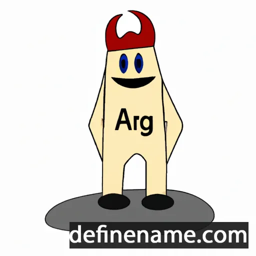 cartoon of the name Aigar