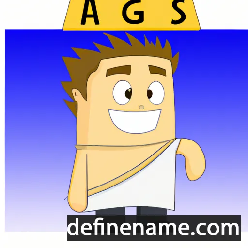 cartoon of the name Aigeas