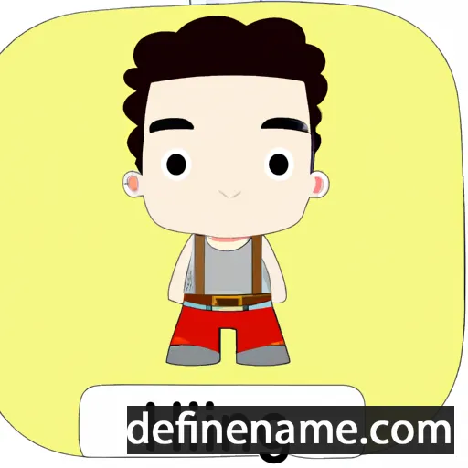 cartoon of the name Aihong