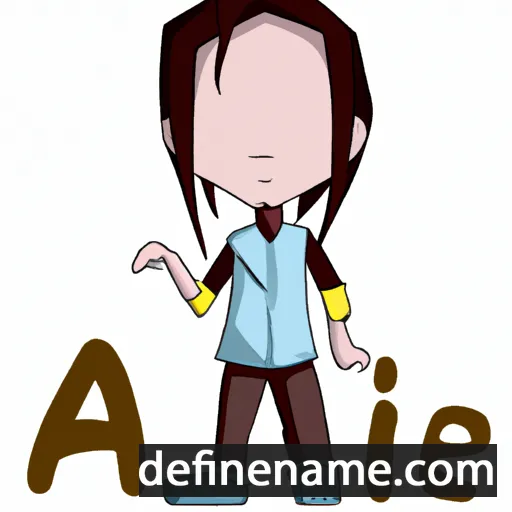 cartoon of the name Aijie