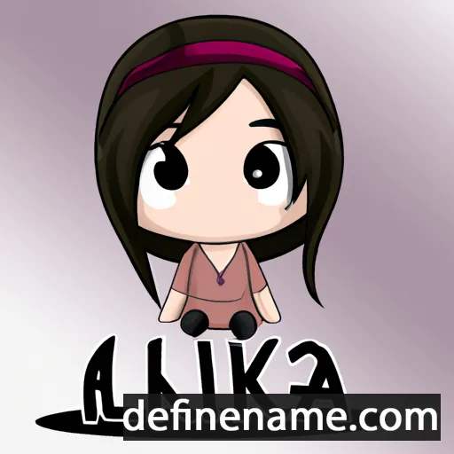 cartoon of the name Aika