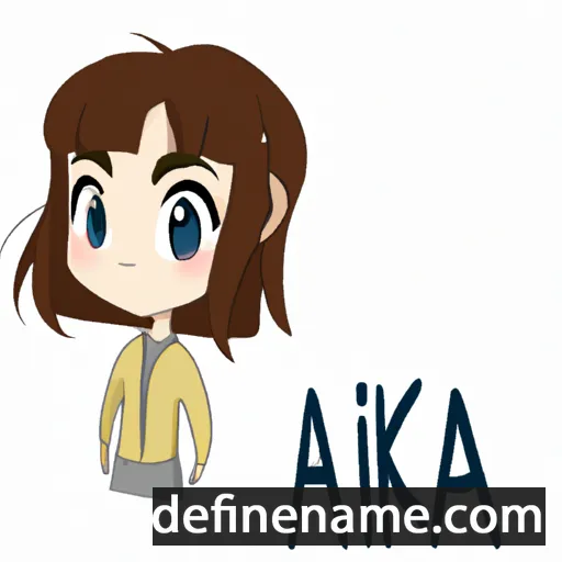 cartoon of the name Aika