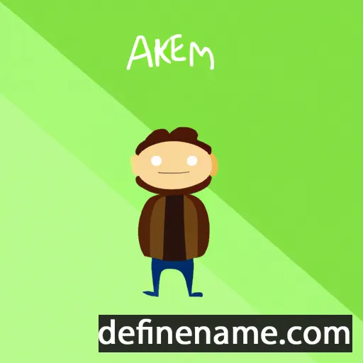 cartoon of the name Aikerim