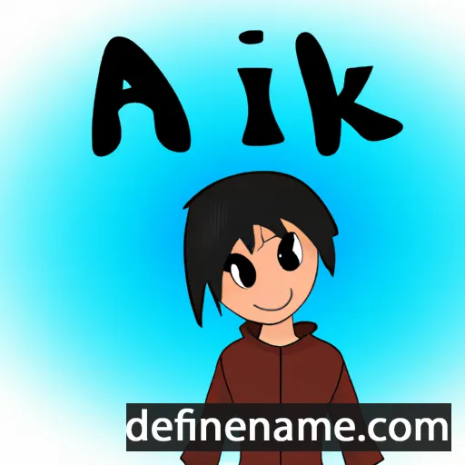 cartoon of the name Aiki