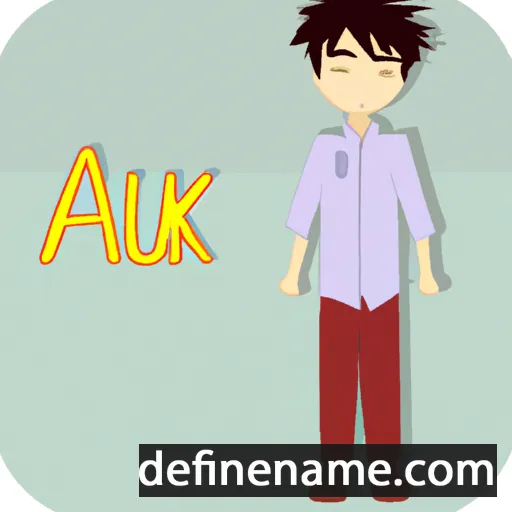 cartoon of the name Aiku