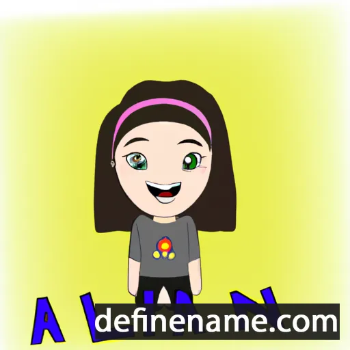 cartoon of the name Ailana