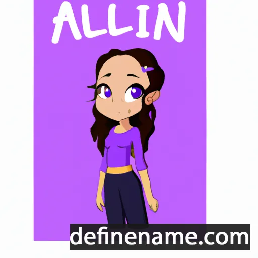 cartoon of the name Ailani