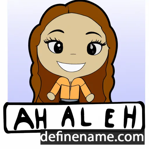 cartoon of the name Aileah