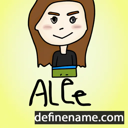 cartoon of the name Ailee