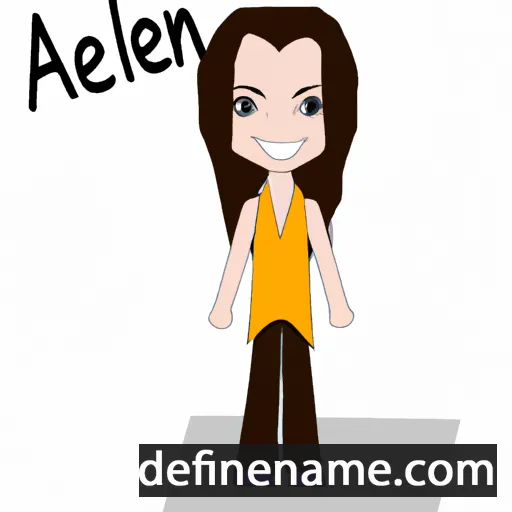 cartoon of the name Aileena