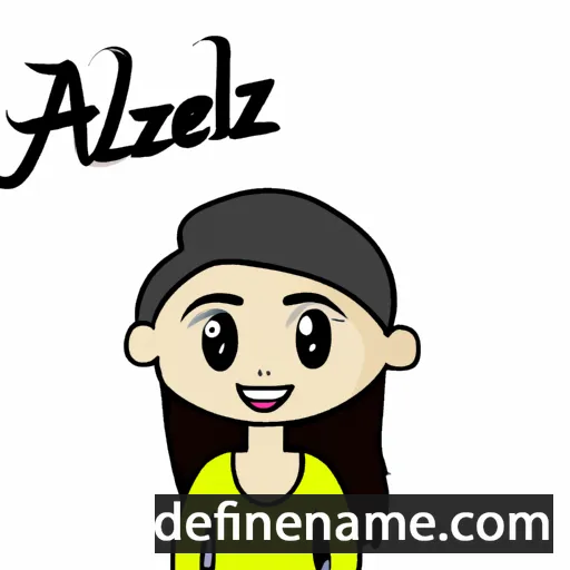 cartoon of the name Aileeza