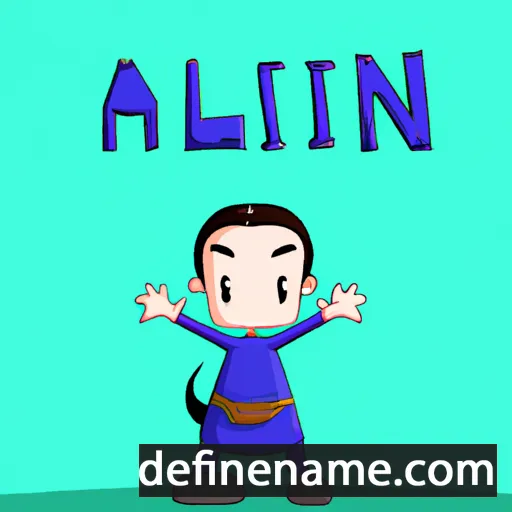 cartoon of the name Ailian