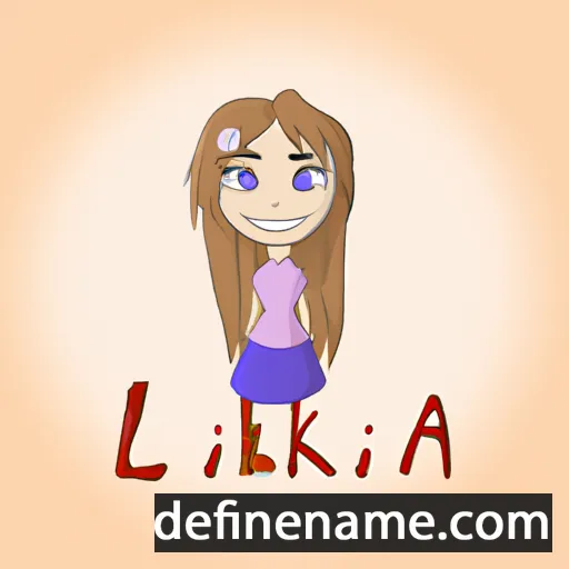 cartoon of the name Ailika