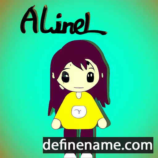 cartoon of the name Ailinel