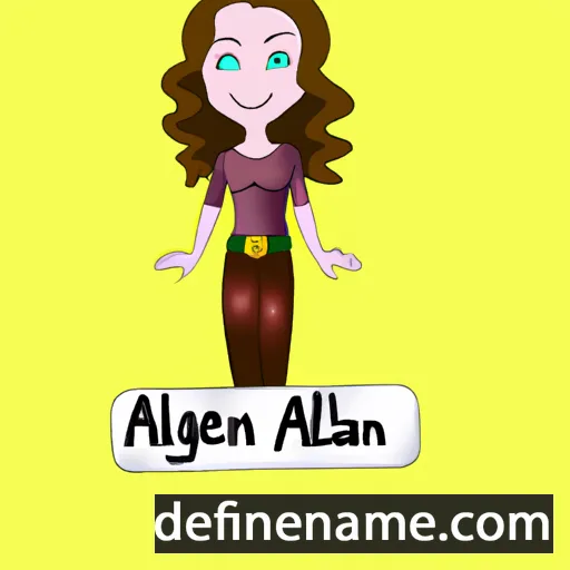 cartoon of the name Ailleann