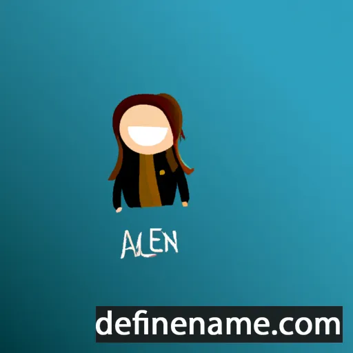 cartoon of the name Aillenn