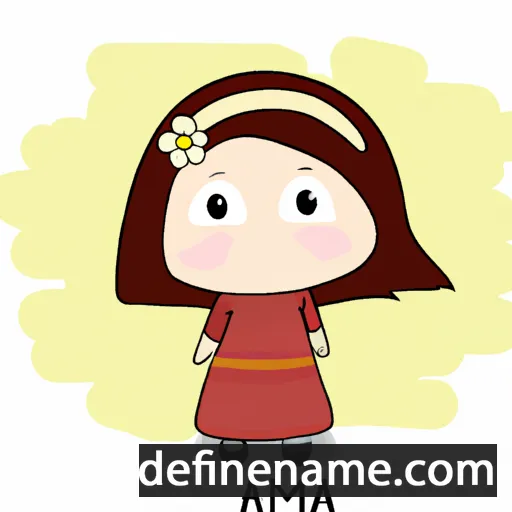 cartoon of the name Aima