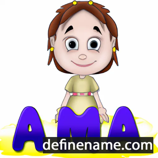 cartoon of the name Aima