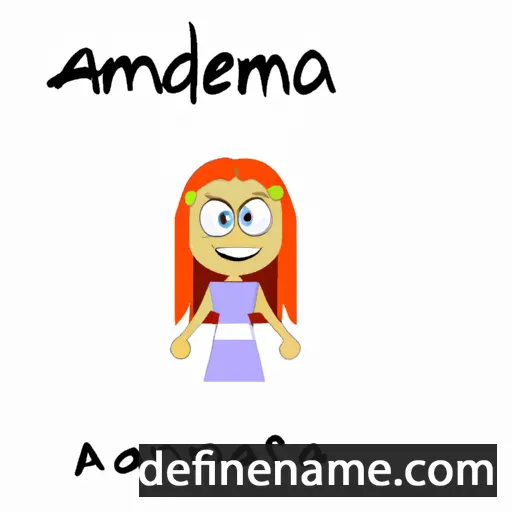 cartoon of the name Aimengarda