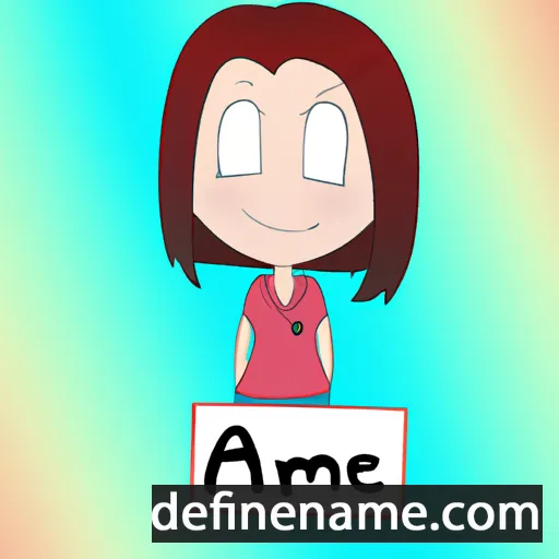 cartoon of the name Aimie