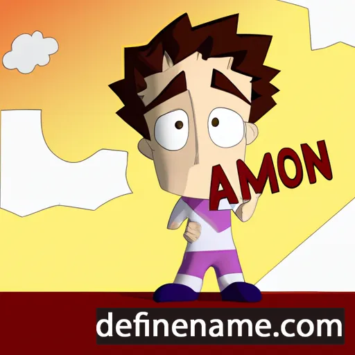 cartoon of the name Aimon