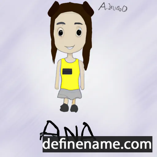 cartoon of the name Aina