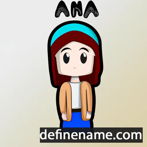 cartoon of the name Aina