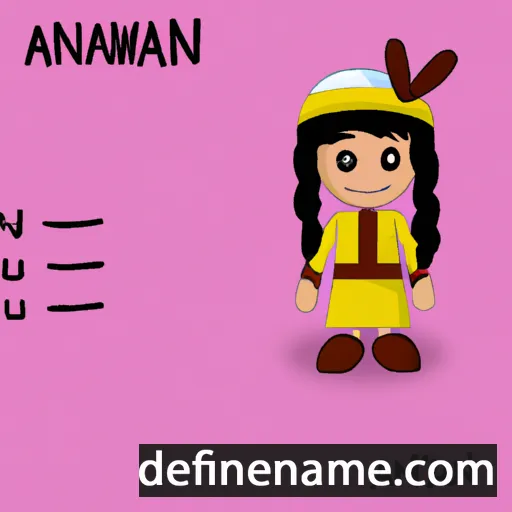 cartoon of the name Ainanani