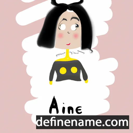 cartoon of the name Ainė