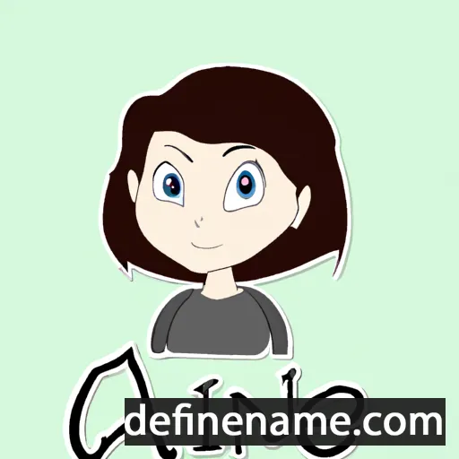 cartoon of the name Aine