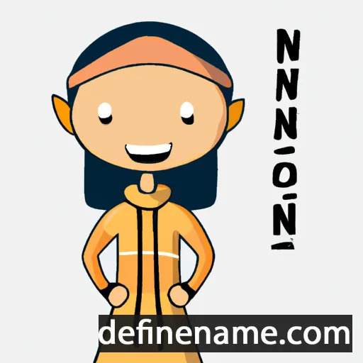 cartoon of the name Aininoor