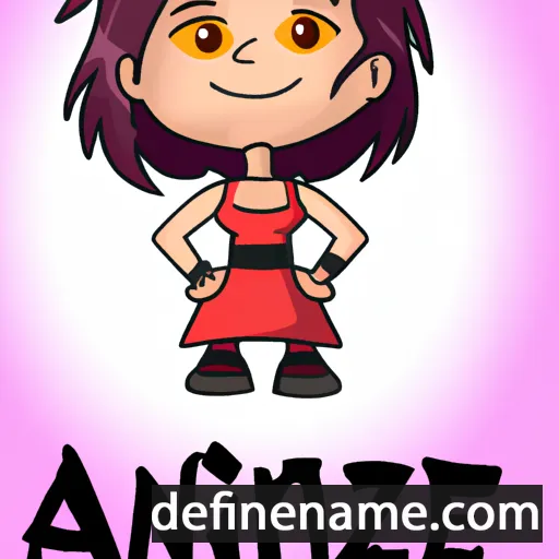 cartoon of the name Ainize